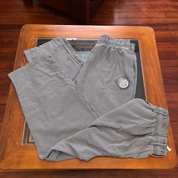 ๐คฉโ NWTย 2 Pairs Black White Mercer Culinary 2XL CookโPants UnisexโNEW - Picture 6 of 12